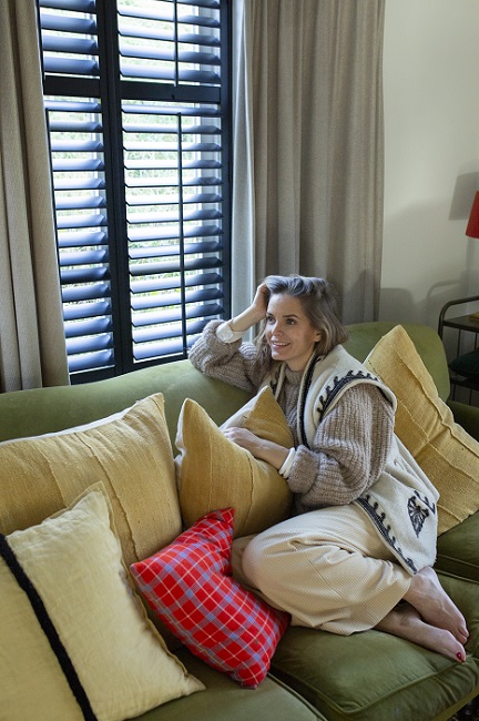 Hanna Verboom heeft shutters als raambekleding