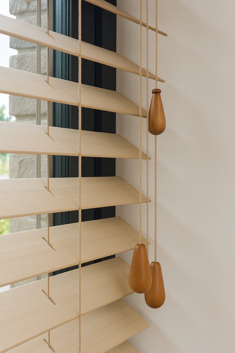 Jaloezieën in kleur beige