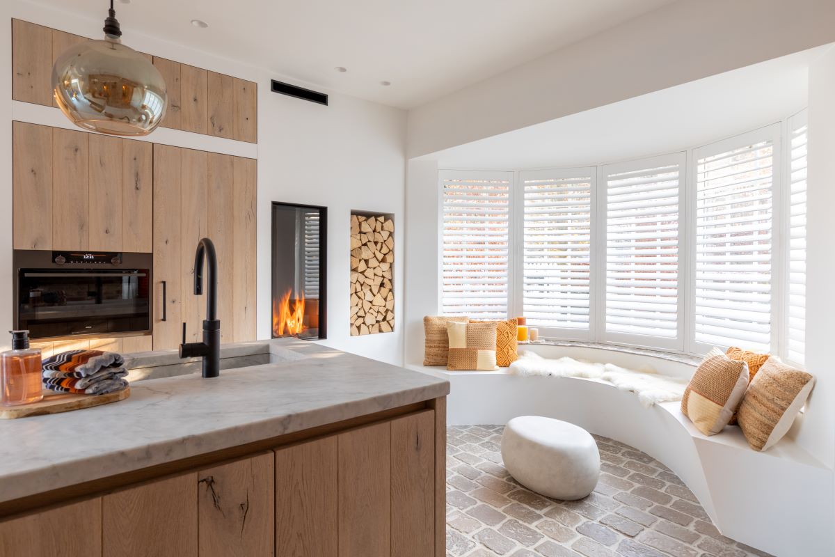 Shutters dans la cuisine